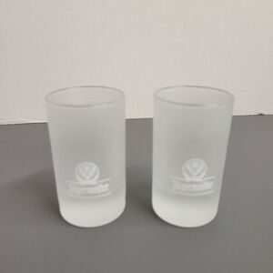 Set of 2 Jagermeister Stag Logo‎ frosted shot glasses